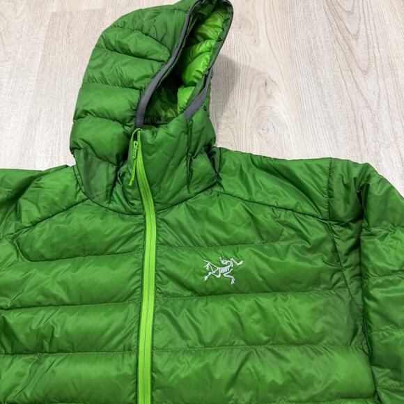 Arc'teryx Cerium LT Puffer Down Hoody Jacket Men's Small Green Kinetic Hooded - Picture 3 of 16